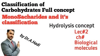 L2 Carbohydrates classification detail concept of Monosaccharides Aldo and keto sugar [upl. by Ellicott546]