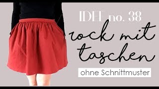 Rock mit Taschen selber nähen I Idee no 38 [upl. by Isyed]