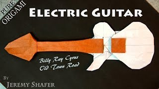 How to make an Electric Guitar  Pure Origami [upl. by Elorac]