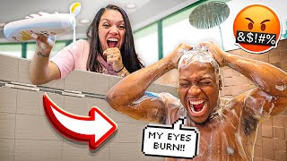 SHAMPOO PRANK ON HUSBAND BAD IDEA [upl. by Rossy]