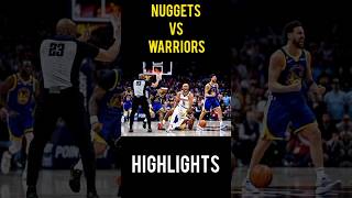 Nuggets VS Warriors Full Game Highlight [upl. by Javler]