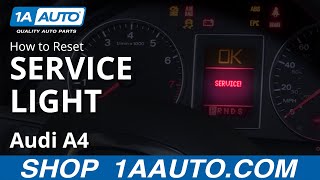 How to Reset Service Light 0409 Audi A4 [upl. by Notlrak]