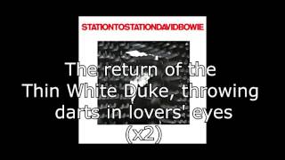 Station to Station  David Bowie  Lyrics [upl. by Galatia]