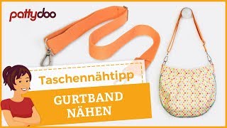 Taschen nähen 3 Gurtband amp Trageriemen und Taschengriffe [upl. by Haleemak]