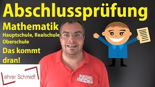 Abschlussprüfung Mathematik 2019  Das kommt dran Hauptschule Realschule Oberschule [upl. by Nelleyram227]