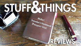 Review Midori Travelers Notebook Passport Size [upl. by Oniluap]