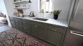 Interior Design — Narrow amp Timeless Rowhouse Kitchen Design Makeover [upl. by Anabella]