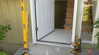 Jeld Wen Front Door Installation  Really crappy products and craftsmanship PART 1 [upl. by Siver]