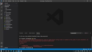 cannot be loaded because running scripts is disabled on this system Powershell angular [upl. by Viccora506]