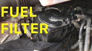 How to Change the Diesel Fuel Filter on your Citroën C4 16 HDi [upl. by Ahsinot489]