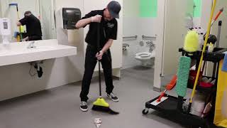 Janitorial Restroom Cleaning StepByStep Training [upl. by Hayalat]