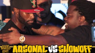 ARSONAL VS SHOWOFF RAP BATTLE  RBE [upl. by Neehs]