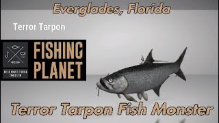 Terror Tarpon Fish Monster  Everglades Florida  Fishing Planet Guide [upl. by Naarah]