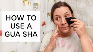 HOW TO USE A GUA SHA STONE ‣‣ my 5 minute routine [upl. by Ocin]