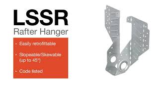 How to Install the LSSR Slopeable amp Skewable Rafter Hanger [upl. by Assilym787]