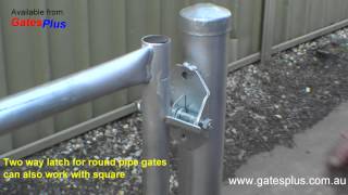 Gate Latch 2 way for round pipe and square [upl. by Furmark]