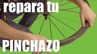 ARREGLAR un PINCHAZO 📌 Bicicleta de carretera  Curso MecaBICI 1 [upl. by Aicnerolf]