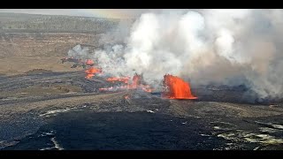 Kīlauea Volcano Hawaii Halemaʻumaʻu crater [upl. by Nosliw14]