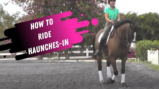 How To Do Travers or HaunchesIn Correctly In Dressage amp How To Correct Your Mistakes [upl. by Botnick640]