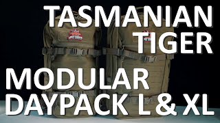 TASMANIAN TIGER MODULAR DAYPACK L amp XL [upl. by Enelyw]