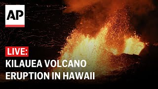 LIVE Kilauea volcano eruption in Hawaii [upl. by Llerdnek]