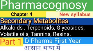 Pharmacognosy Chapter 4  part 1 Alkaloids chapter4PharmacognosyDPharma1styear [upl. by Lai]