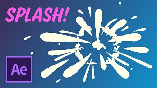 Splash animation  using NEW tapered shape strokes  After Effects Tutorial [upl. by Maia849]