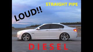 BMW 530D  M550d EXHAUST  STRAIGHT PIPE  REMAP LOUD [upl. by Rabi]