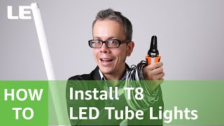 How to install T8 LED Tube Lights  Type B LED Tube  Ballast Bypass [upl. by Angelle326]