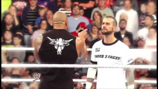 WWE CM Punk Vs The Rock  Royal Rumble  Clement Marfo [upl. by Oiruam]