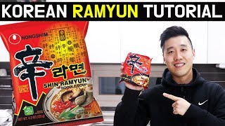 How to make Korean Ramen Perfectly Ramyun recipe Perfect Ramyeon Tutorial Shin Ramyun [upl. by Nnawaj]