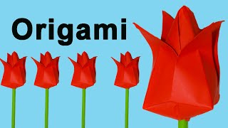 Como Hacer Flores De Papel Origami Fácil [upl. by Naaman]