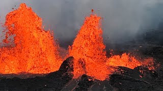 Watch as Hawaii’s Kilauea volcano erupts lava [upl. by Kcirad]