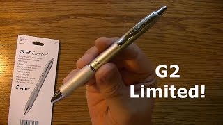 Pilot G2 Limited Pen Review  Worlds best Pen [upl. by Adnwahsat]