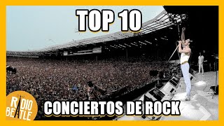 Los 10 Conciertos de ROCK Más ÉPICOS de la Historia  RadioBeatle [upl. by Helli]