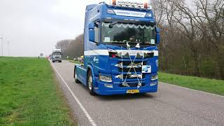 Truckrun 2019 Spijkenisse rustplaats vertrek [upl. by Haelam]