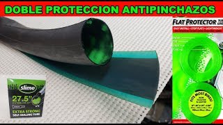 DOBLE PROTECCION ANTIPINCHAZOS LLANTA BICI MTB BICICLETA [upl. by Eslehc]