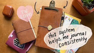 How to JOURNAL with a Travelers Notebook [upl. by Adnolohs]