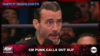 CM Punk Calls Out MJF In His Hometown [upl. by Ocirne]