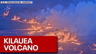 Hawaiis Kilauea volcano erupts again [upl. by Ellerol]