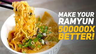 Sweet amp Spicy Ramyun Recipe Easy 5 minute cooking [upl. by Ern]