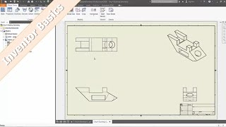 Inventor 101 Auxiliary amp Section View Drawing Dimensions amp Annotations [upl. by Neiman]