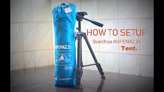 Quechua Arpenaz 2 tent setup [upl. by Perni]