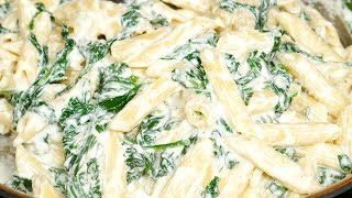 Creamy Spinach Pasta Recipe [upl. by Bright988]