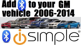 Add bluetooth to GM vehicles 20062014 with iSimple [upl. by Enelrae]