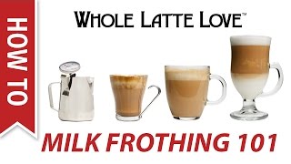 Milk Frothing for Beginners [upl. by Hadley957]