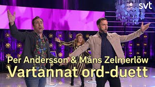 Vartannat ordduett Måns Zelmerlöw och Per Andersson  SVT [upl. by Lletnohs970]