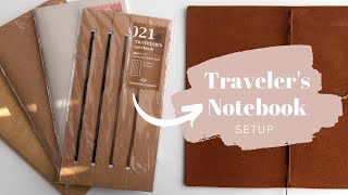 How to Set Up Your Travelers Notebook  A Guide for Beginners [upl. by Nwahser]