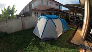 Unboxing Quechua Arpenaz family 4 amp setting up tent [upl. by Herr295]