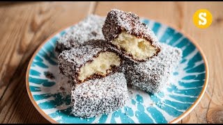 Chocolate Lamingtons Recipe upside down [upl. by Thessa709]